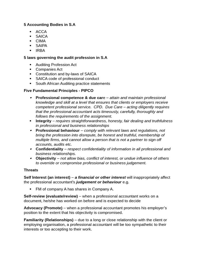 Accounting and Auditing in South Africa | PDF | Audit | Legal Liability