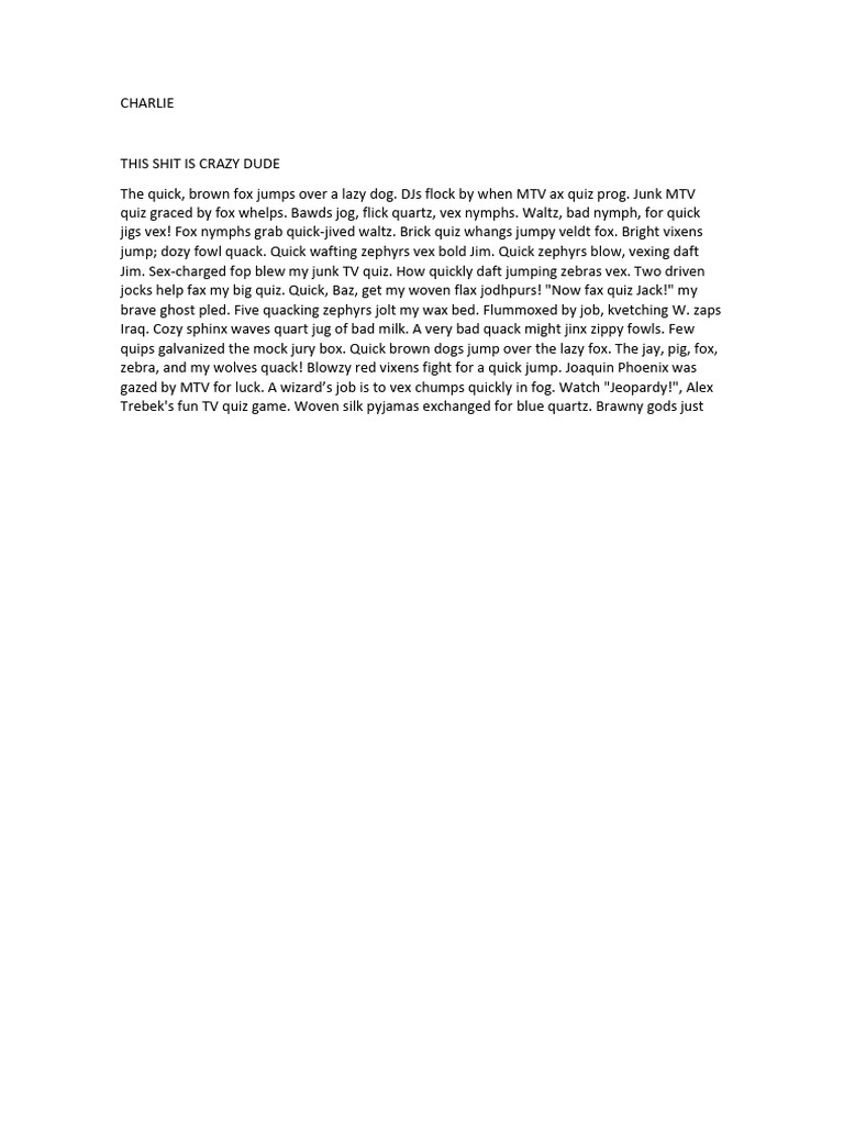 CHARLIE | PDF