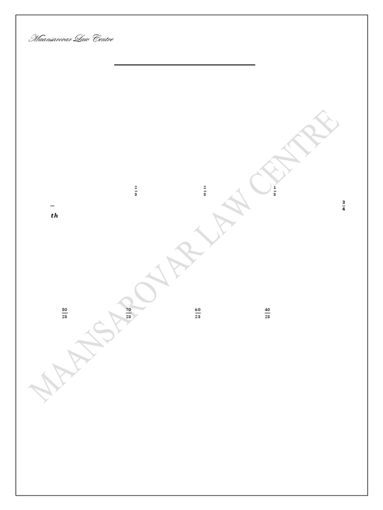 Time and Work Problems for Class II | PDF