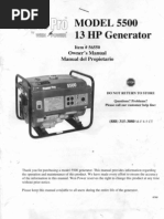 Download POWER PRO Model 5500 13HP Generator Owners Manual by imauser SN85274347 doc pdf
