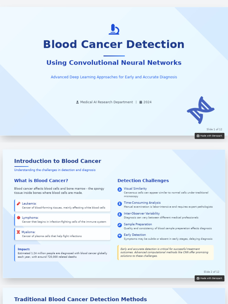 AI-Enhanced Blood Cancer Detection | PDF | Leukemia | Deep Learning