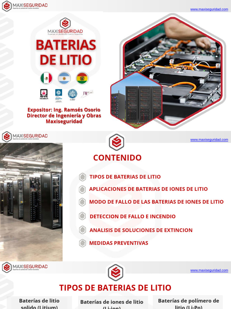 Webinar Baterias de Litio. | PDF | Batería de iones de litio | Materiales
