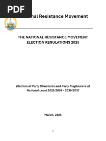 NRM ELECTION REGULATIONS 2025