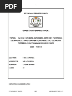 Grade 8 Isixhosa Term 4 Exam Paper | PDF