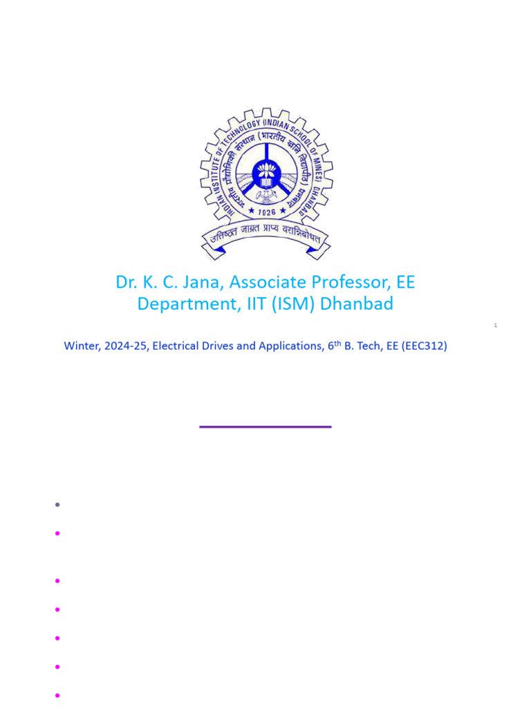 Introduction to Electrical Drives Basics | PDF | Electric Motor ...
