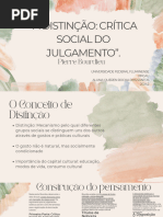 BOURDIEU, Pierre. A Distinção, Crítica Social Do Julgamento PDF | PDF