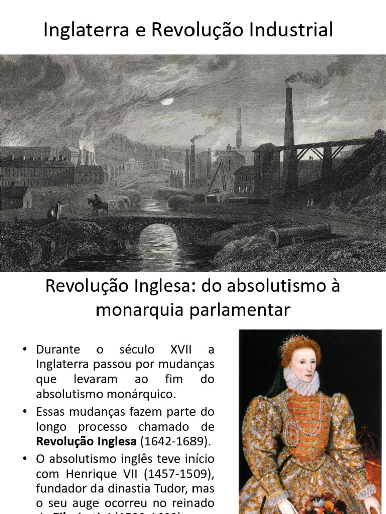 Revolução Industrial e Transformações na Inglaterra | PDF | Inglaterra ...