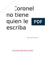 El Coronel No Tiene Quien Le Escriba