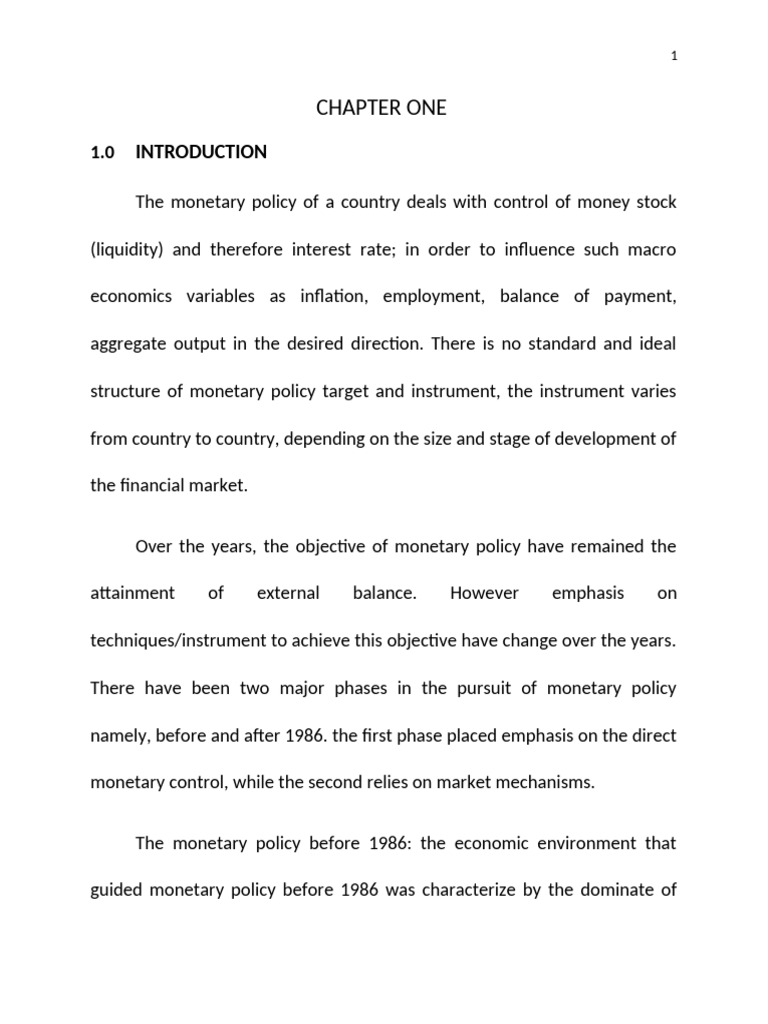 Nigeria's Monetary Policy and Inflation Control | PDF | Monetary Policy ...