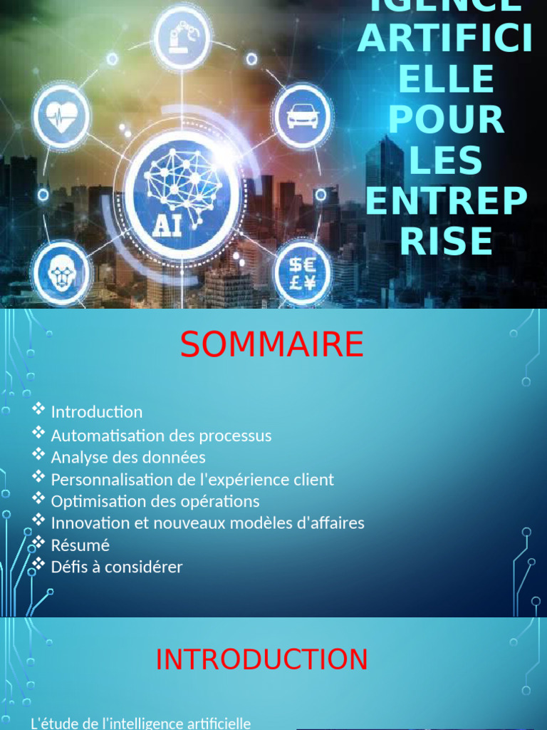 IA en Entreprise : Avantages et Défis | PDF | Intelligence artificielle ...