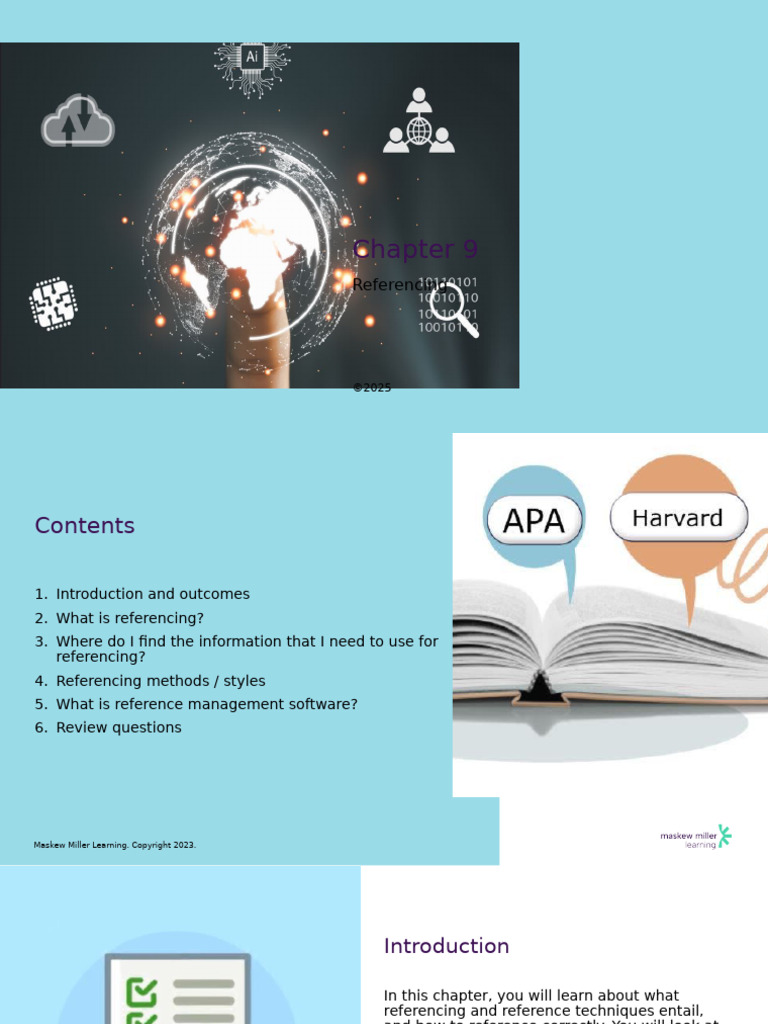 Ch09 Referencing | PDF | Citation | Digital Object Identifier