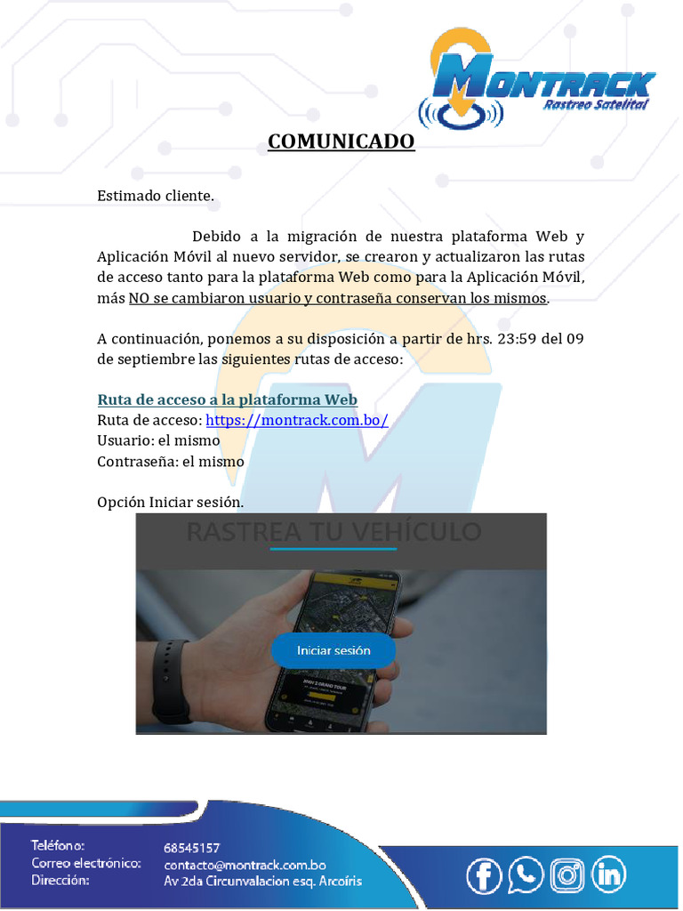 Montrack Comunica - 240909 - 091505 | PDF