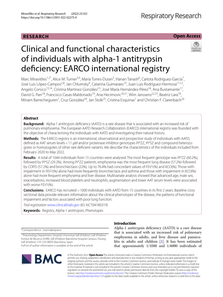 Clinical and Functional Characteristics | PDF | Creative Commons ...