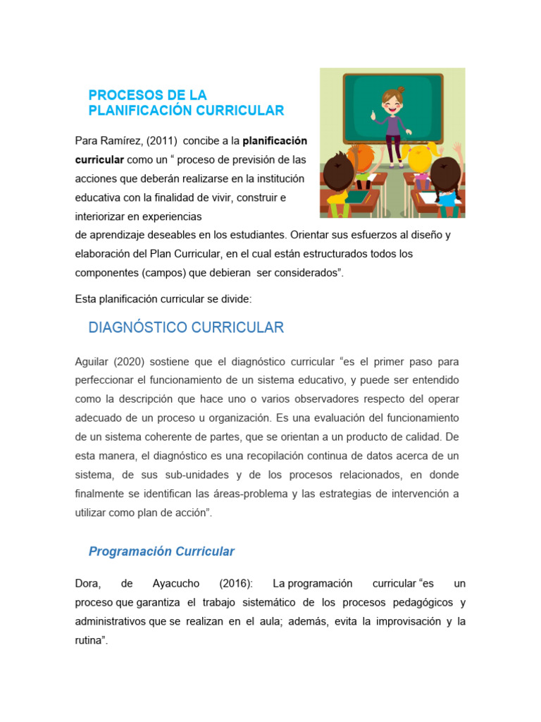 Planificación Curricular | PDF | Plan de estudios | Evaluación