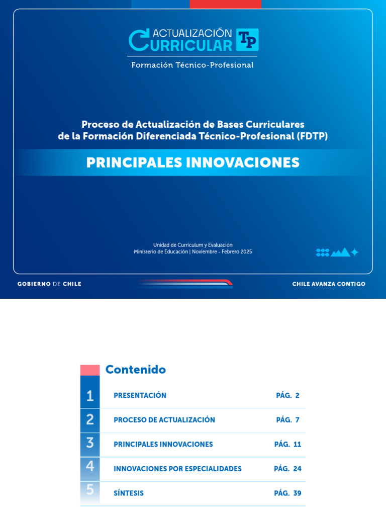 Actualización Curricular FDTP 2025 | PDF | Plan de estudios ...