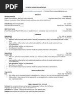 Harvard ATS-Friendly Resume Template | PDF | International Student ...