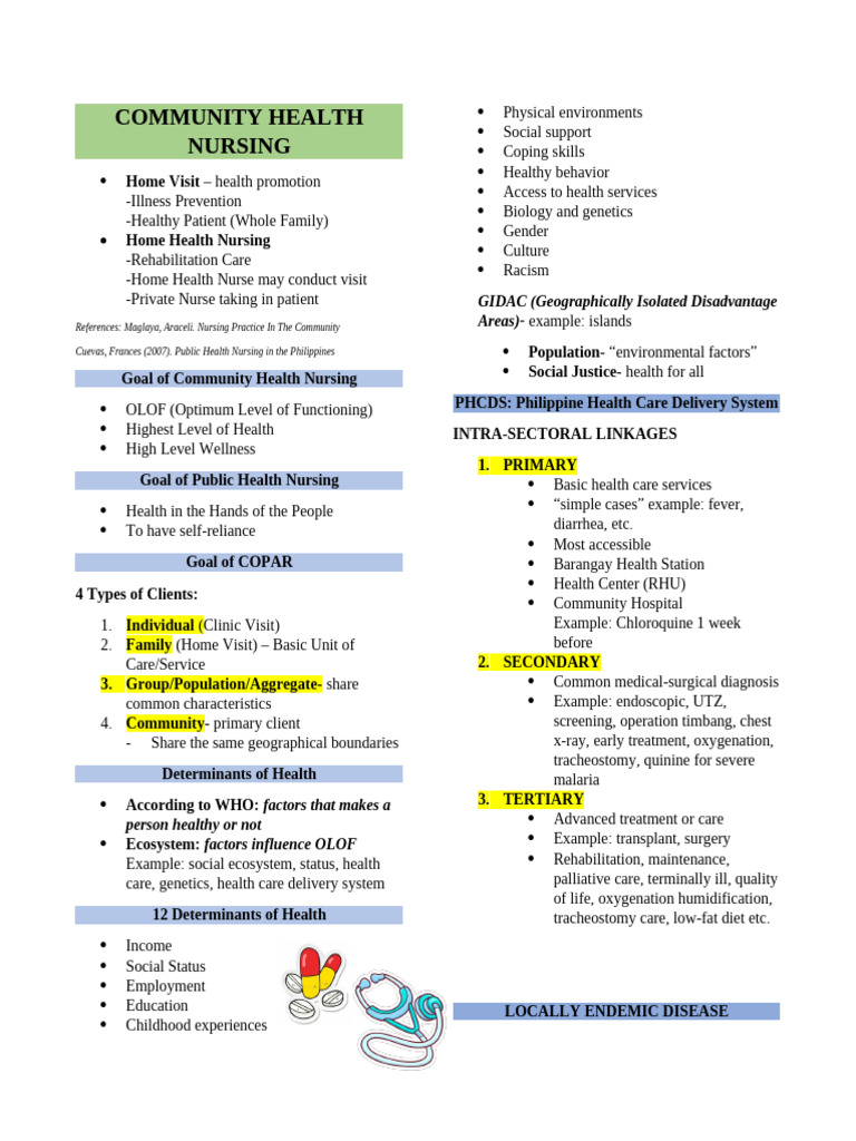 Community Health Nursing Overview | PDF | Nursing | Prenatal Development