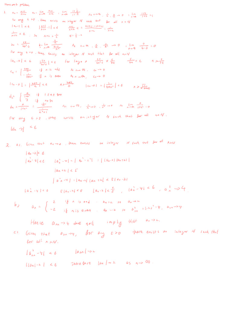 Limits and Convergence in Sequences | PDF