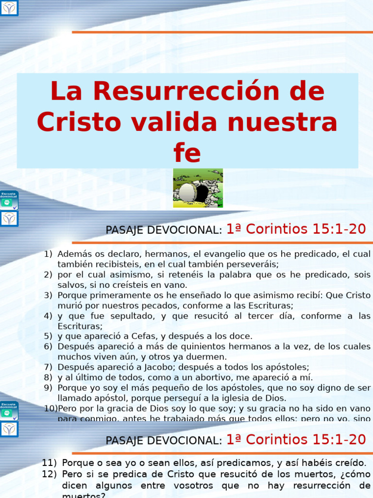 ED 2025-04-20 La Resurrección de Cristo, Valida Nuestra Fe | PDF | La ...