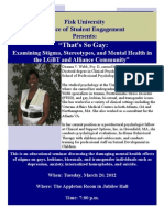 Dr. Deauna Webb Presents "That's So Gay" at Fisk University