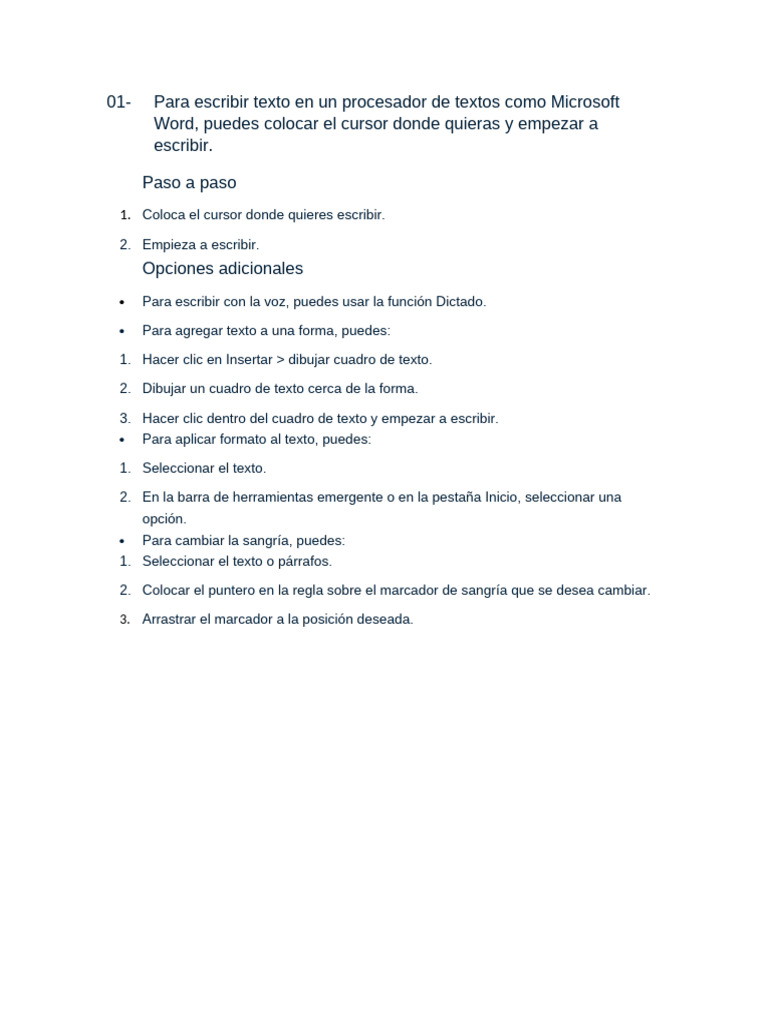 Cómo escribir y formatear en Word | PDF | Archivo de computadora | USB