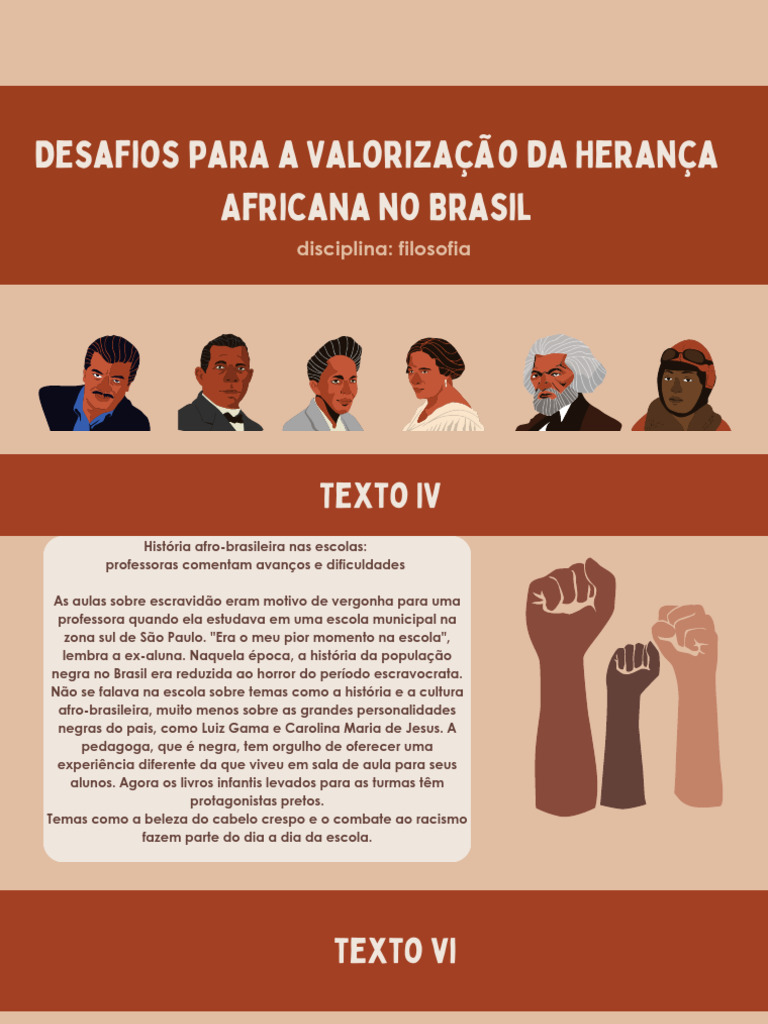 Desafios para A Valorização Da Herança Africana No Brasil PDF | PDF