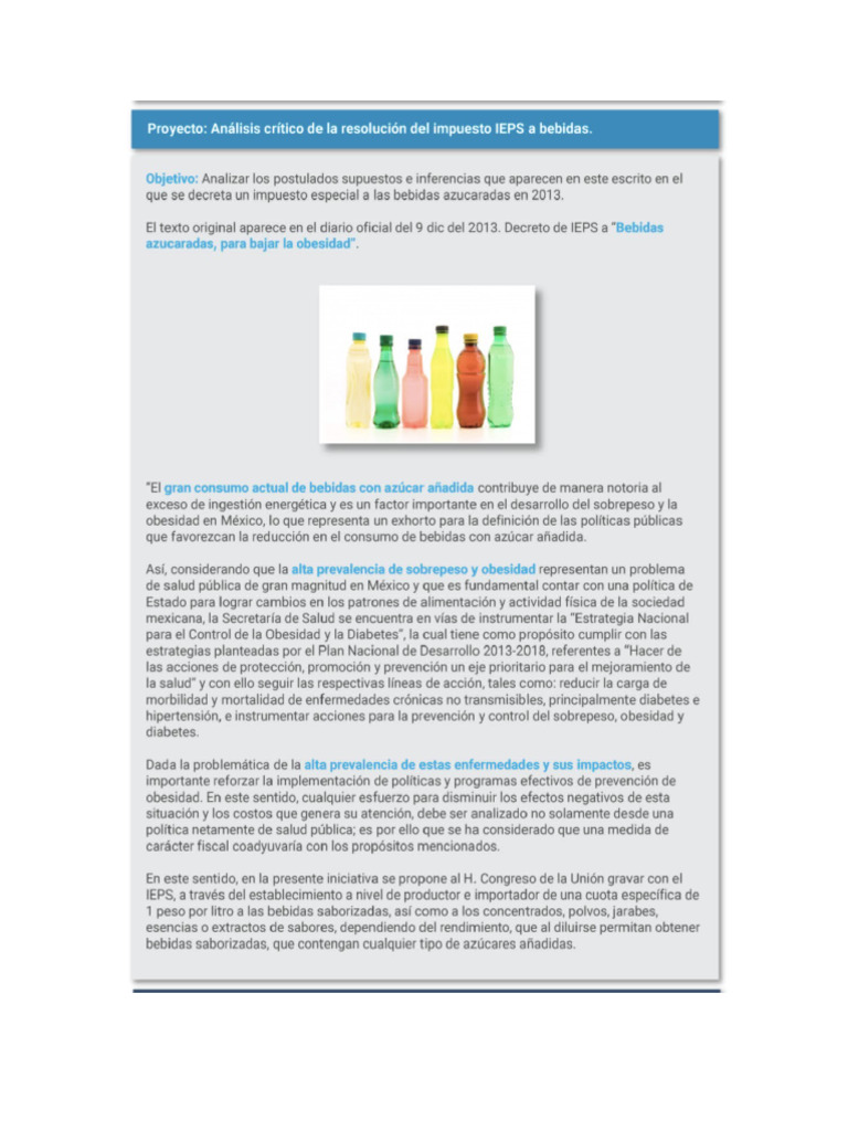 Crítica al artículo del DOF sobre obesidad | PDF