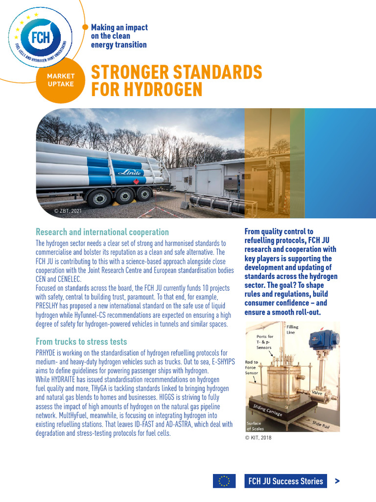 Hydrogen Sector Standards and Safety | PDF | Standardization ...