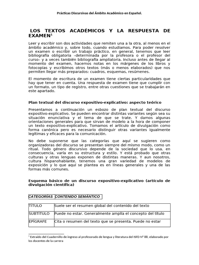 Guía de Textos Académicos en Español | PDF