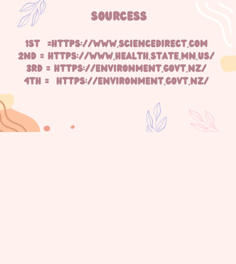 Key Environmental Research Sources | PDF