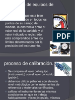 Calibración de equipos de medición