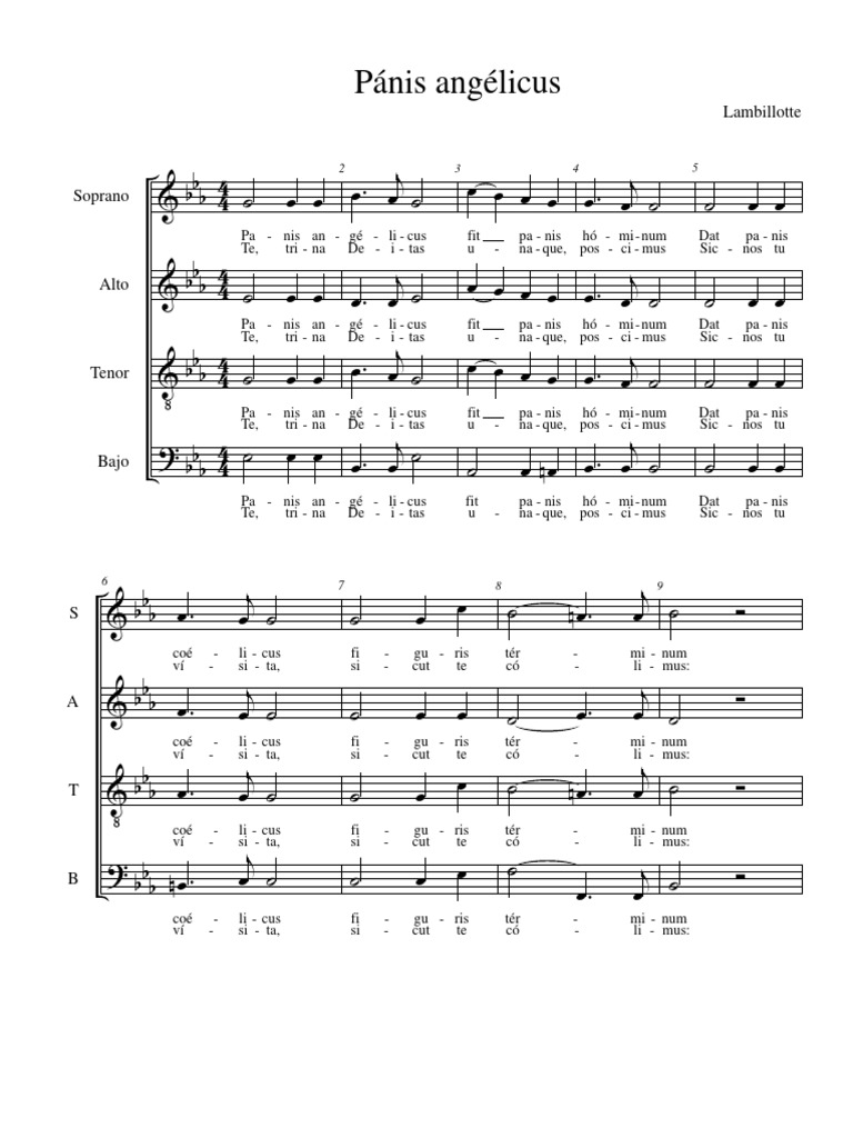 Panis Angelicus | PDF