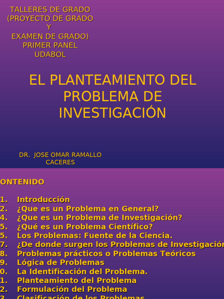 3-Caracteristicas Del Problema | PDF | Conocimiento | Teoría