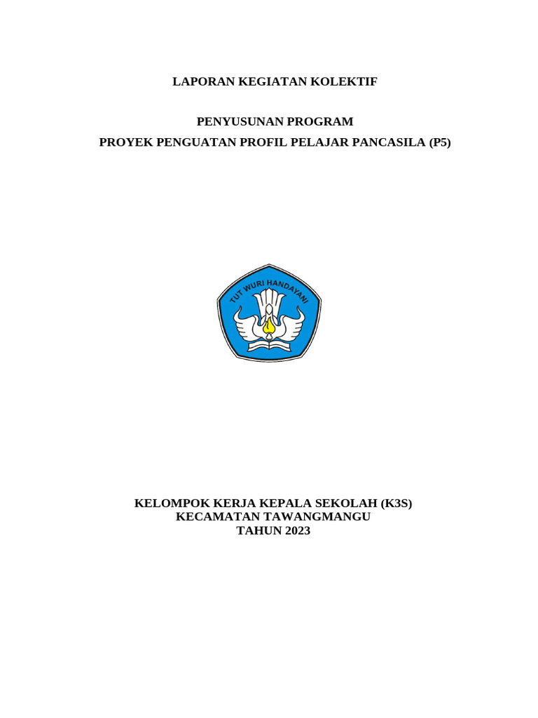 Penyusunan Program P5 K3S Tawangmangu | PDF