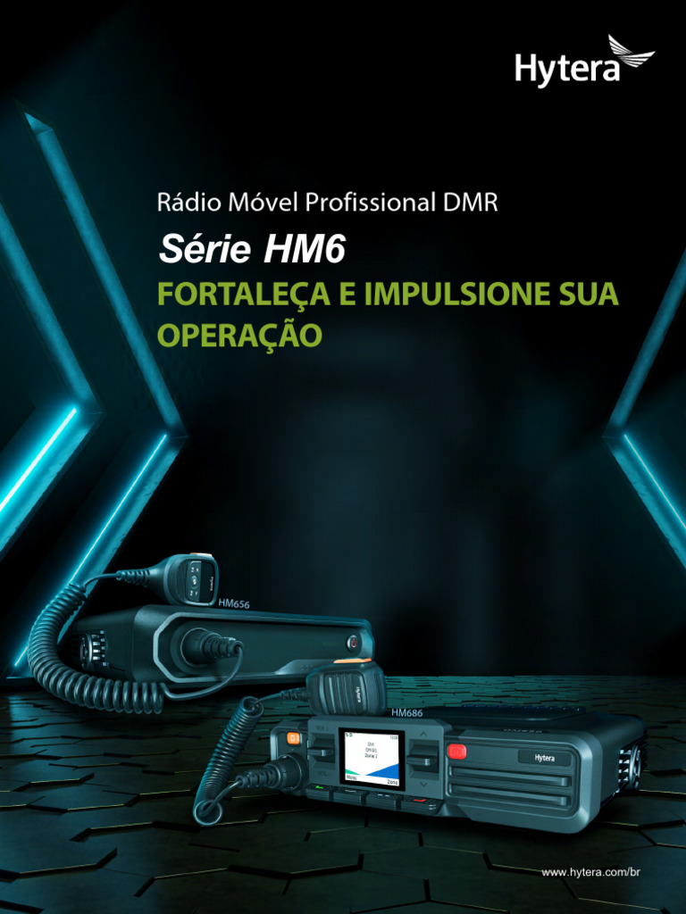 Rádios Móveis DMR Profissionais HM6 | PDF | Conector elétrico | Bluetooth