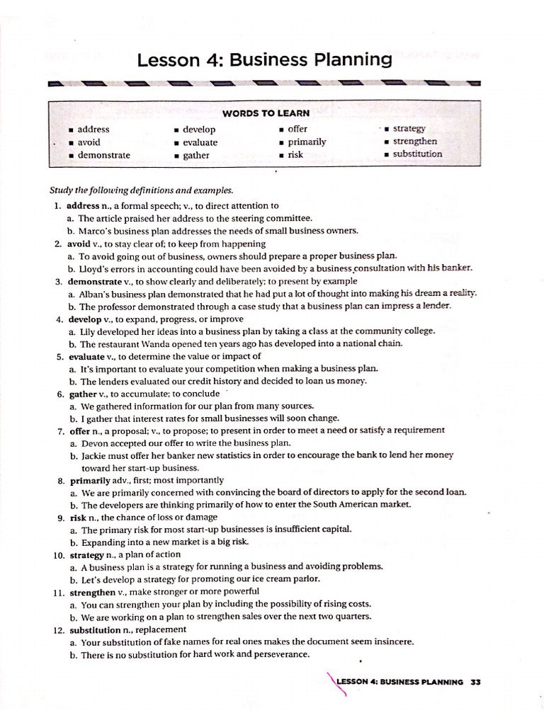 Lesson 04 - Business Planning | PDF
