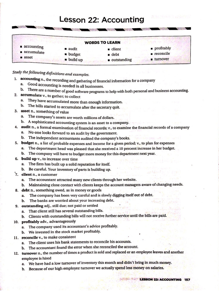 Lesson 22 Accounting | PDF