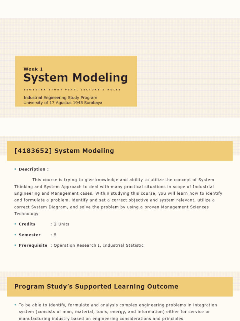 System Modeling Course Overview | PDF | Electron