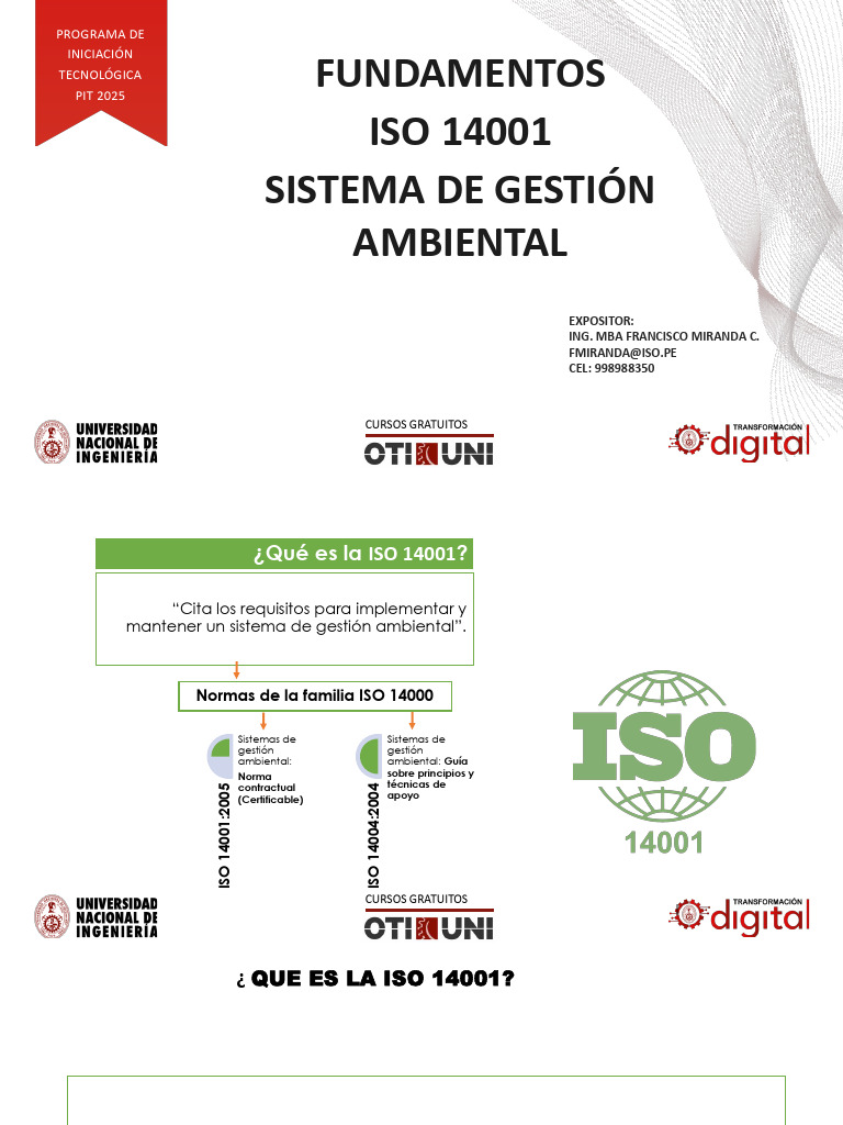 Cursos Gratuitos sobre ISO 14001 | PDF | Evaluación del ciclo de vida ...