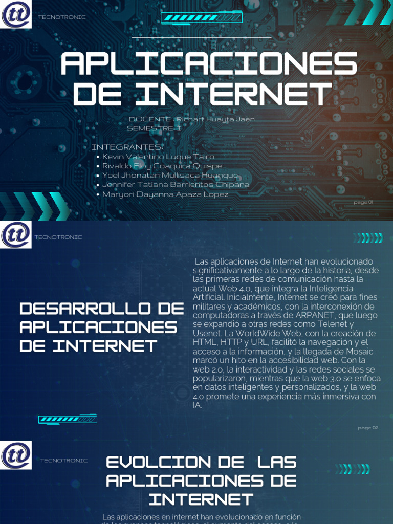 Evolución de Aplicaciones en Internet | PDF | Red mundial | Internet y web