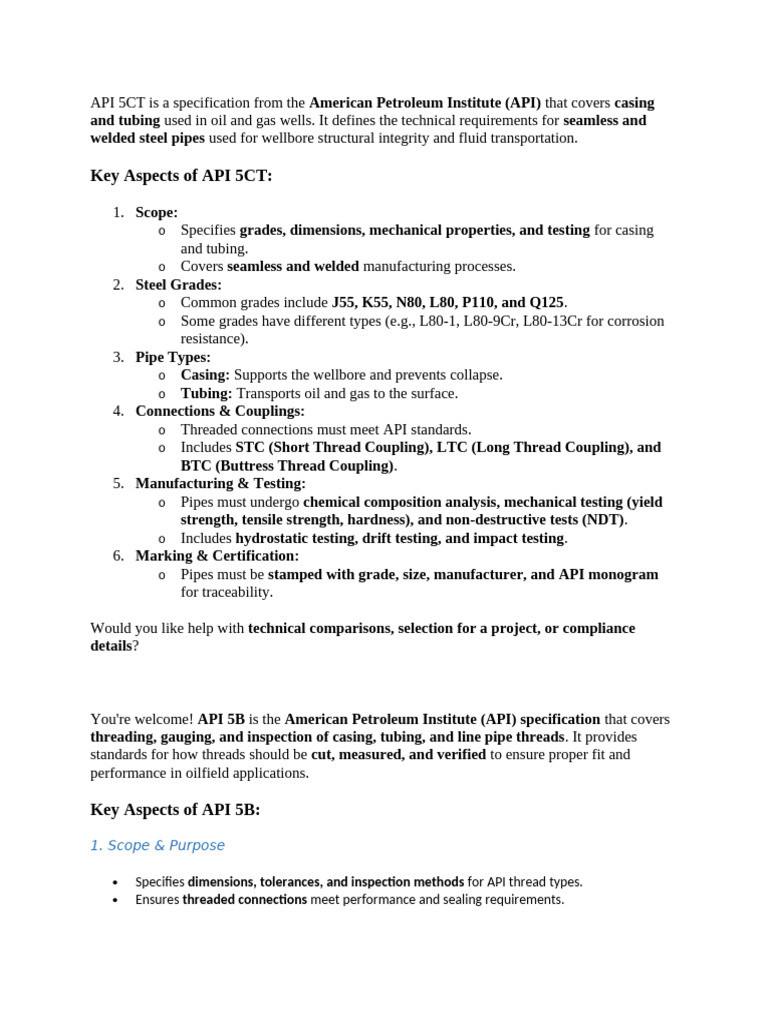API - American Petroleum Institute | PDF | Pipe (Fluid Conveyance ...