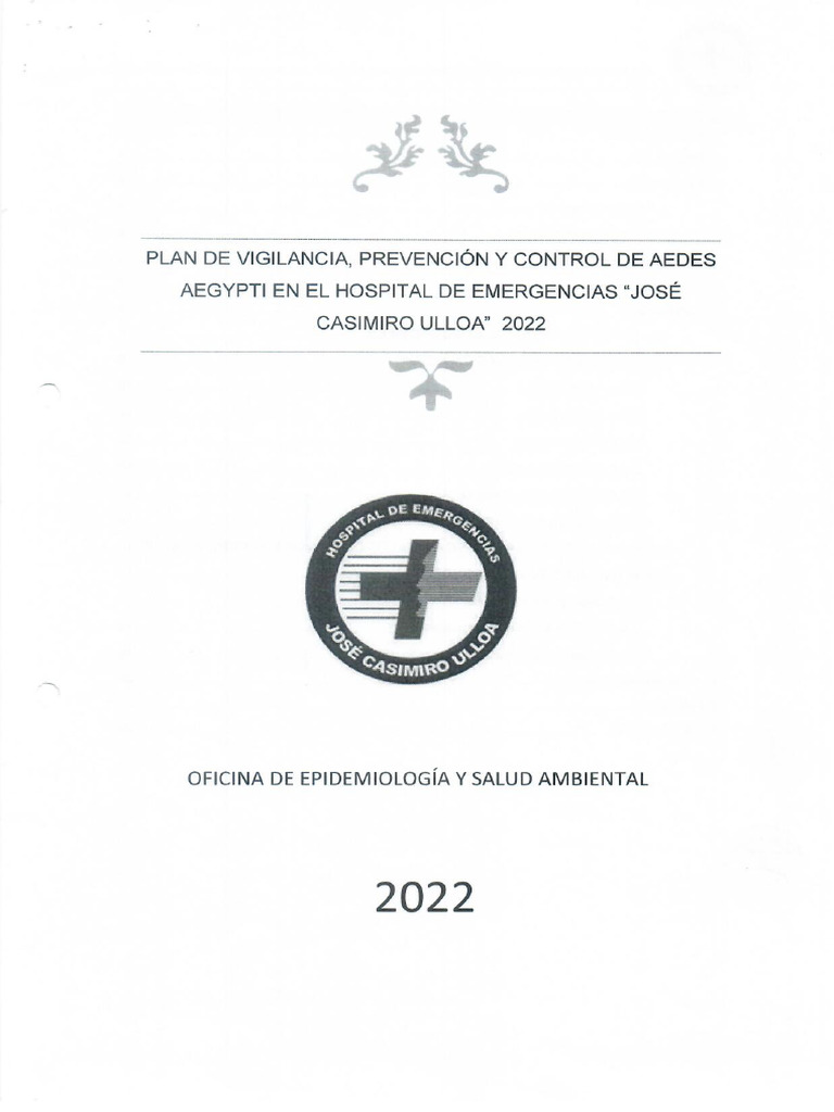 Plan de Vigilancia Prevencion y Control de Aedes Aegypti en El Hejcu | PDF