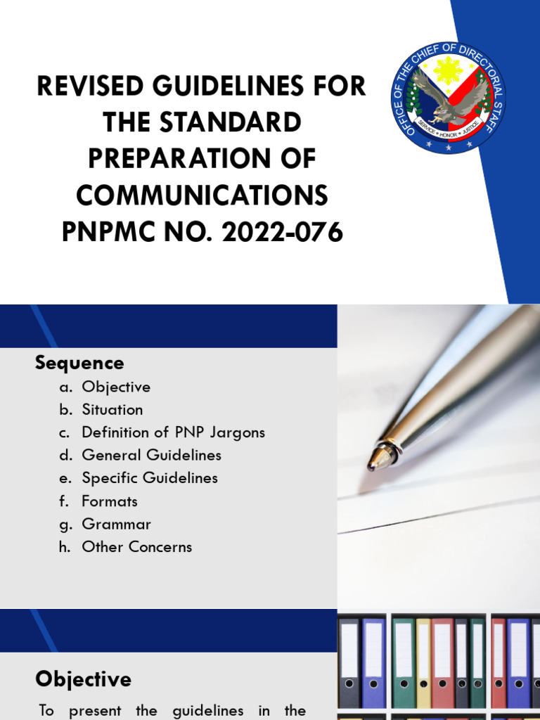 PNP Standard Communication Guidelines | PDF | Linguistics