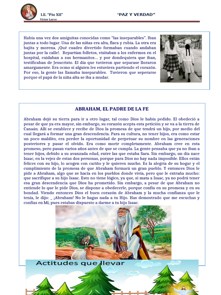 Amistad y fe en la historia de Abraham | PDF