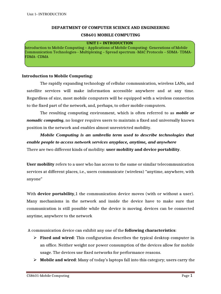 Mobile IP and Device Tracking in Networks | PDF | Channel Access Method ...