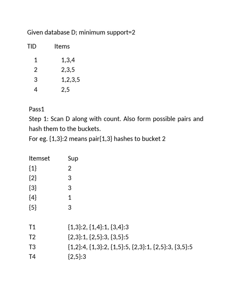 Database Itemset Mining Process | PDF