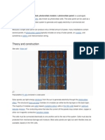 Theory and Construction: Solar Cells