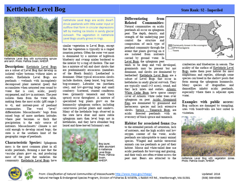 Kettlehole Level Bog Fs | PDF | Peat | Ecoregions