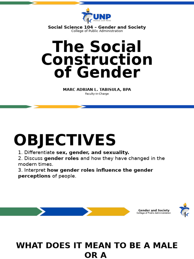 Lesson 1 Sex and Gender | PDF | Heterosexuality | Gender