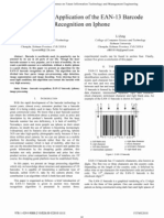 Research and Application of The EAN-13 Barcode Recognition On Iphone